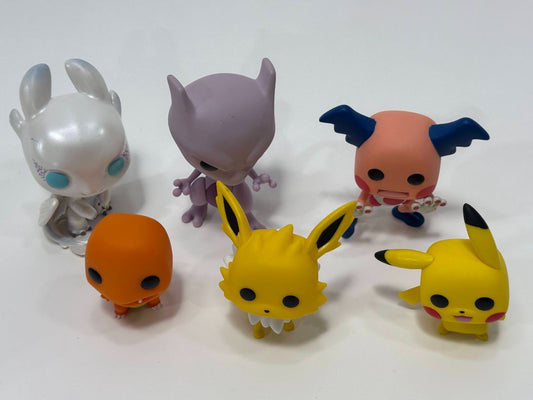 Lot of 6 Funko Pop Figures – Pokémon & Light Fury