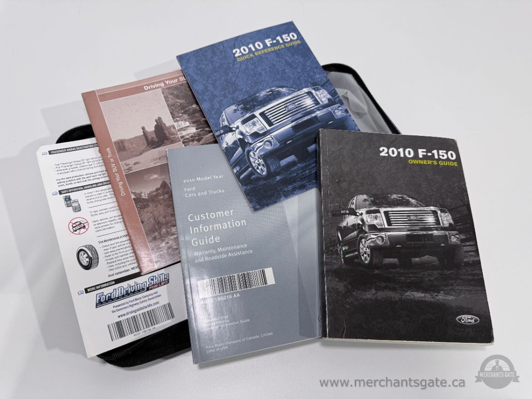 2010 Ford F-150 Owner’s Manual Set w/ Case – Owner’s Guide, Quick Reference & Info Guide