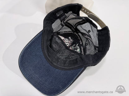 Ed Hardy Trucker Hat by Christian Audigier Embroidered Koi Fish Adjustable Cap