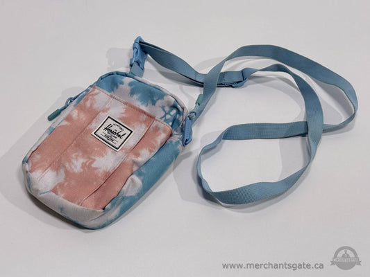 Herschel Small Crossbody Bag Tie Dye Canvas Shoulder Purse Adjustable Strap