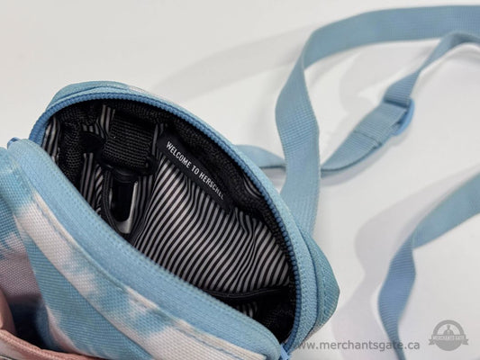 Herschel Small Crossbody Bag Tie Dye Canvas Shoulder Purse Adjustable Strap