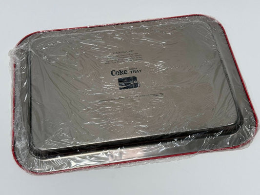 New! Vintage 1987 Coca Cola Metal 17 x 12.5 Serving Tray '1924 Touring Car'