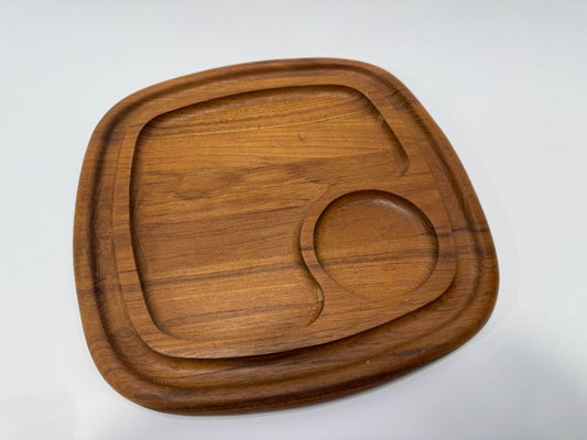 Dansk MCM Teak Chip & Dip Tray - Jens Quistgaard Design