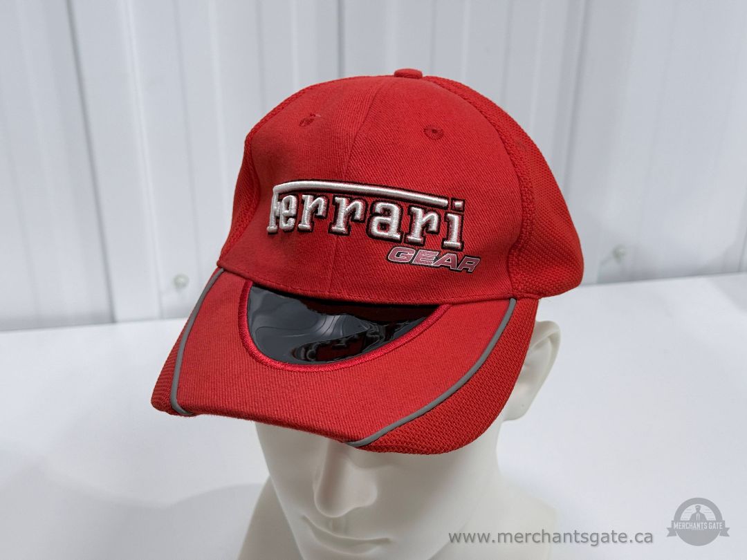 Ferrari Gear Red Baseball Cap Adjustable Strap Official Ferrari Hat