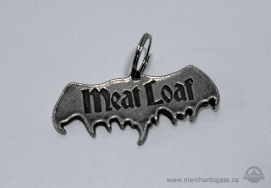 Vintage Meat Loaf Bat Wing Logo Keychain 2015 Neverland Entertainment Band Merch