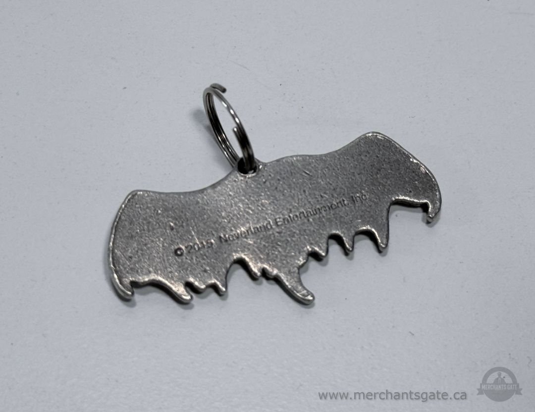 Vintage Meat Loaf Bat Wing Logo Keychain 2015 Neverland Entertainment Band Merch