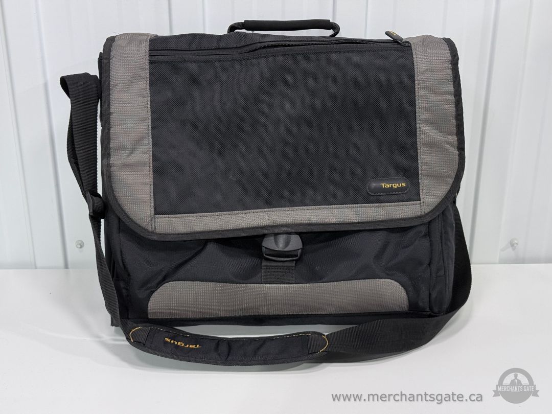 Targus Laptop Messenger Bag Computer Shoulder Bag Black & Gray