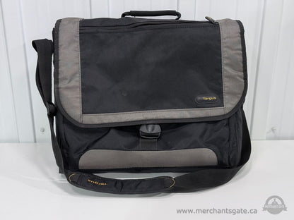 Targus Laptop Messenger Bag Computer Shoulder Bag Black & Gray