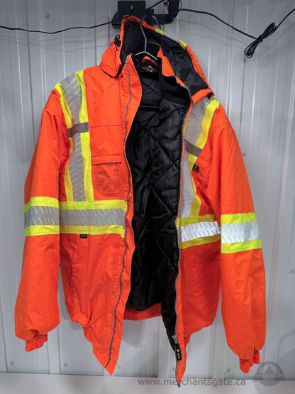 Kosto Hi-Vis Safety Winter Jacket XXL CSA Class 2 Reflective Work Coat