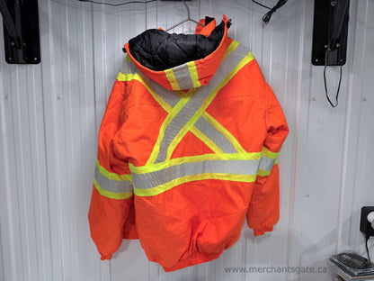 Kosto Hi-Vis Safety Winter Jacket XXL CSA Class 2 Reflective Work Coat