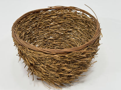 Handcrafted Bird's Nest Woven Basket – 9" Diameter x 6" Height