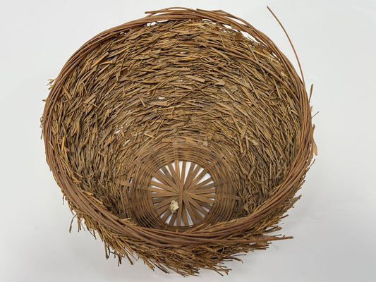 Handcrafted Bird's Nest Woven Basket – 9" Diameter x 6" Height