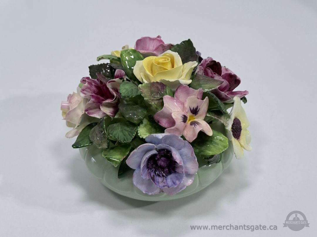 Royal Adderley Bone China Floral Arrangement Figurine Porcelain Flower Bowl