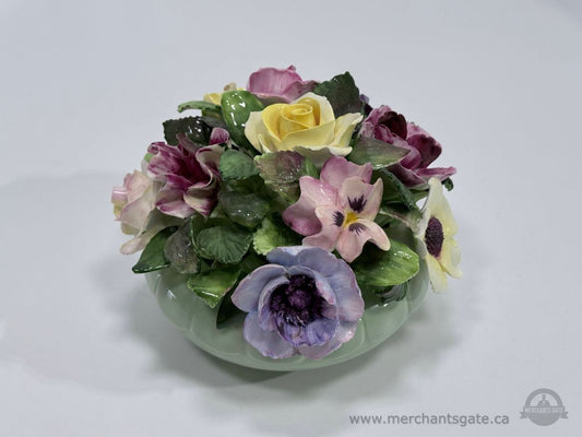 Royal Adderley Bone China Floral Arrangement Figurine Porcelain Flower Bowl