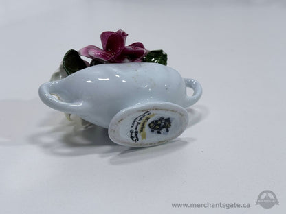 Royal Adderley Bone China Floral Mini Vase Double Handle Porcelain Flower Arrangement