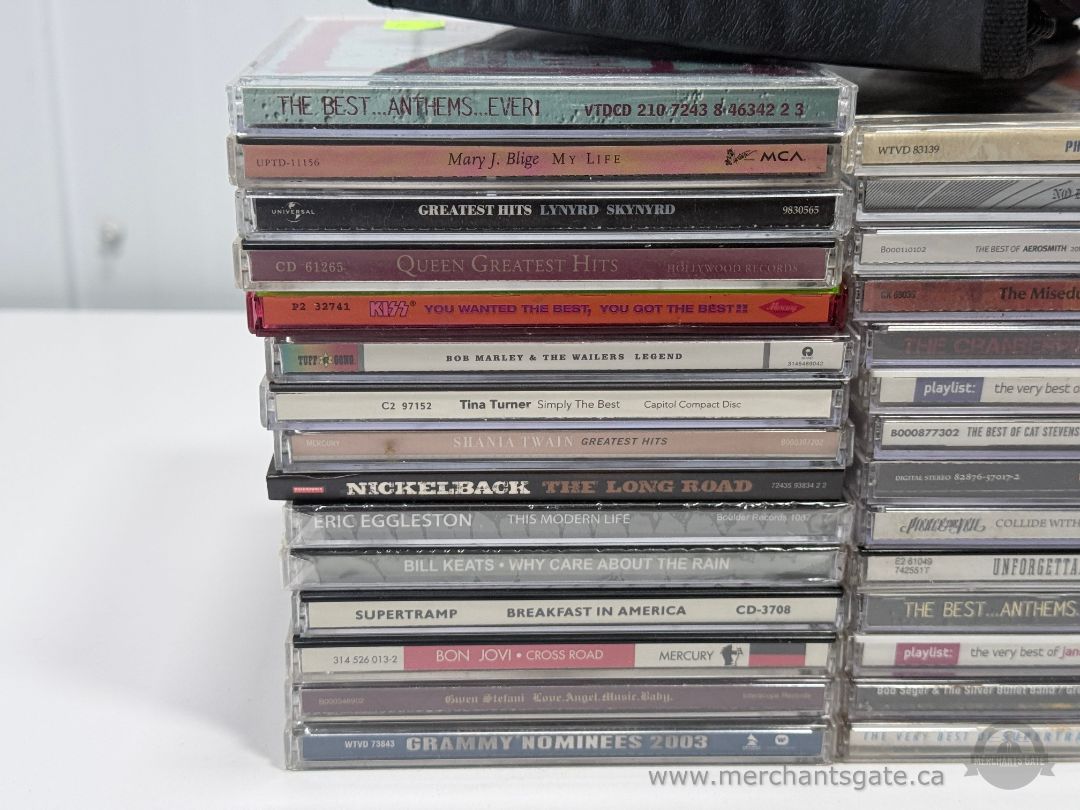 Large Music CD Lot – Rock, Pop, Classic Hits (40+ CDs)