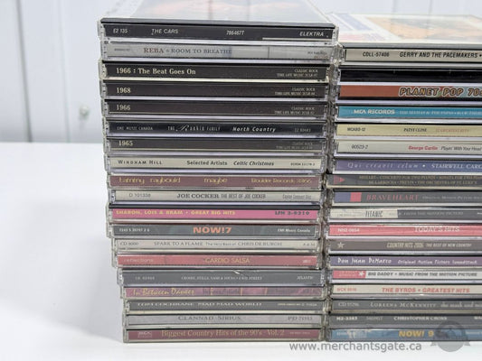 Large Music CD Lot – Rock, Country, Soundtracks, Classics (60+ CDs)