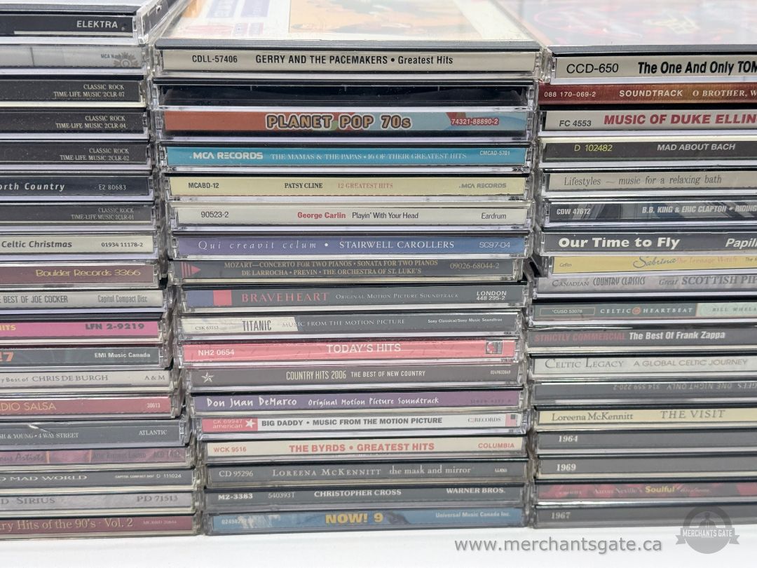 Large Music CD Lot – Rock, Country, Soundtracks, Classics (60+ CDs)