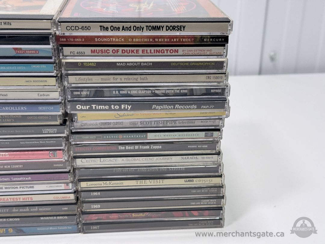 Large Music CD Lot – Rock, Country, Soundtracks, Classics (60+ CDs)