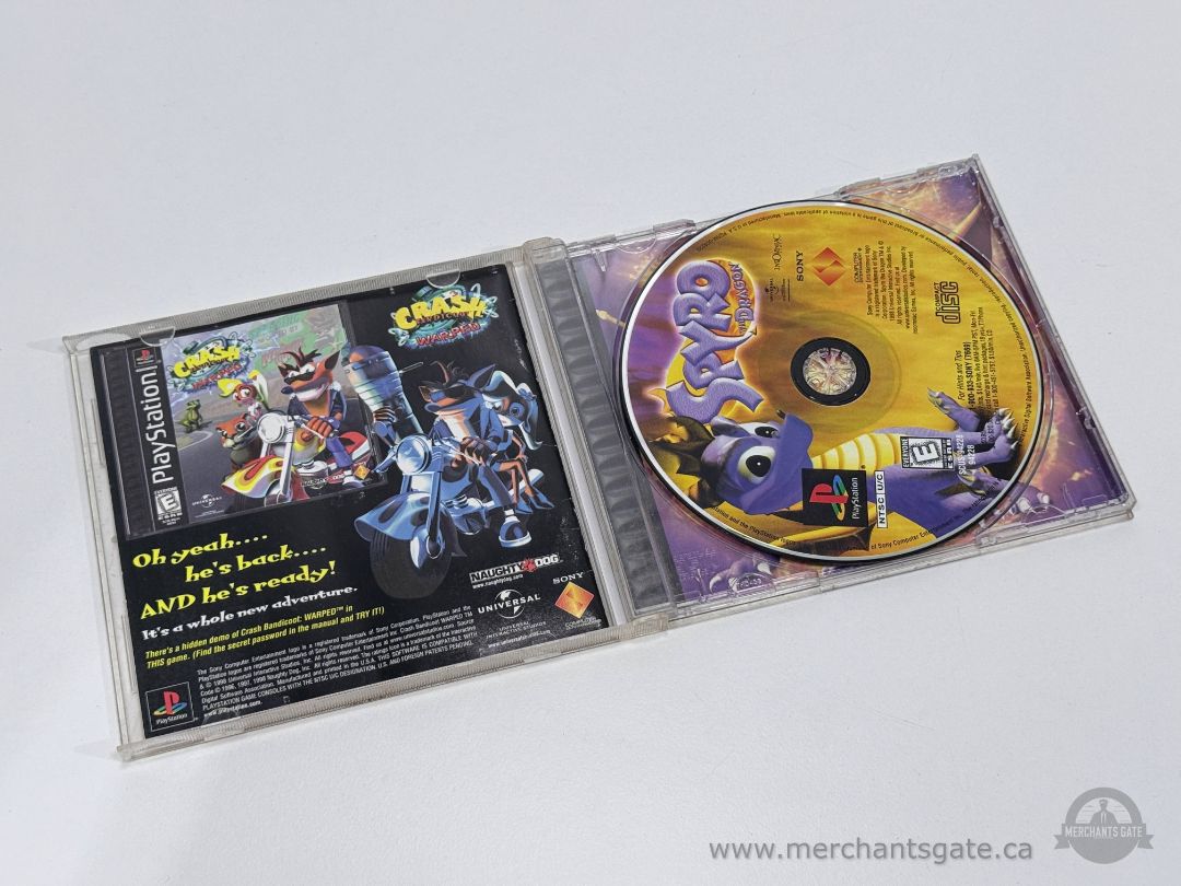Spyro The Dragon PlayStation 1 PS1 Game Complete with Case Disc Insert