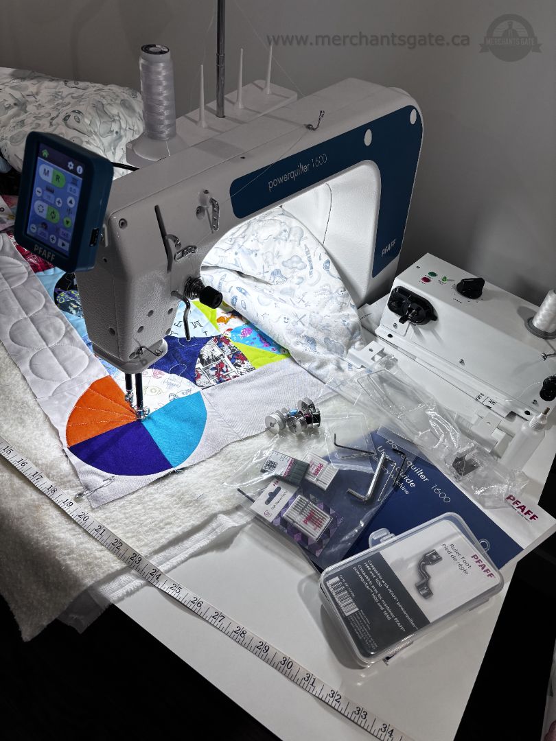 PFAFF PowerQuilter 1600 Longarm Quilting Machine + Table & Accessories