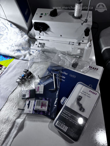 PFAFF PowerQuilter 1600 Longarm Quilting Machine + Table & Accessories