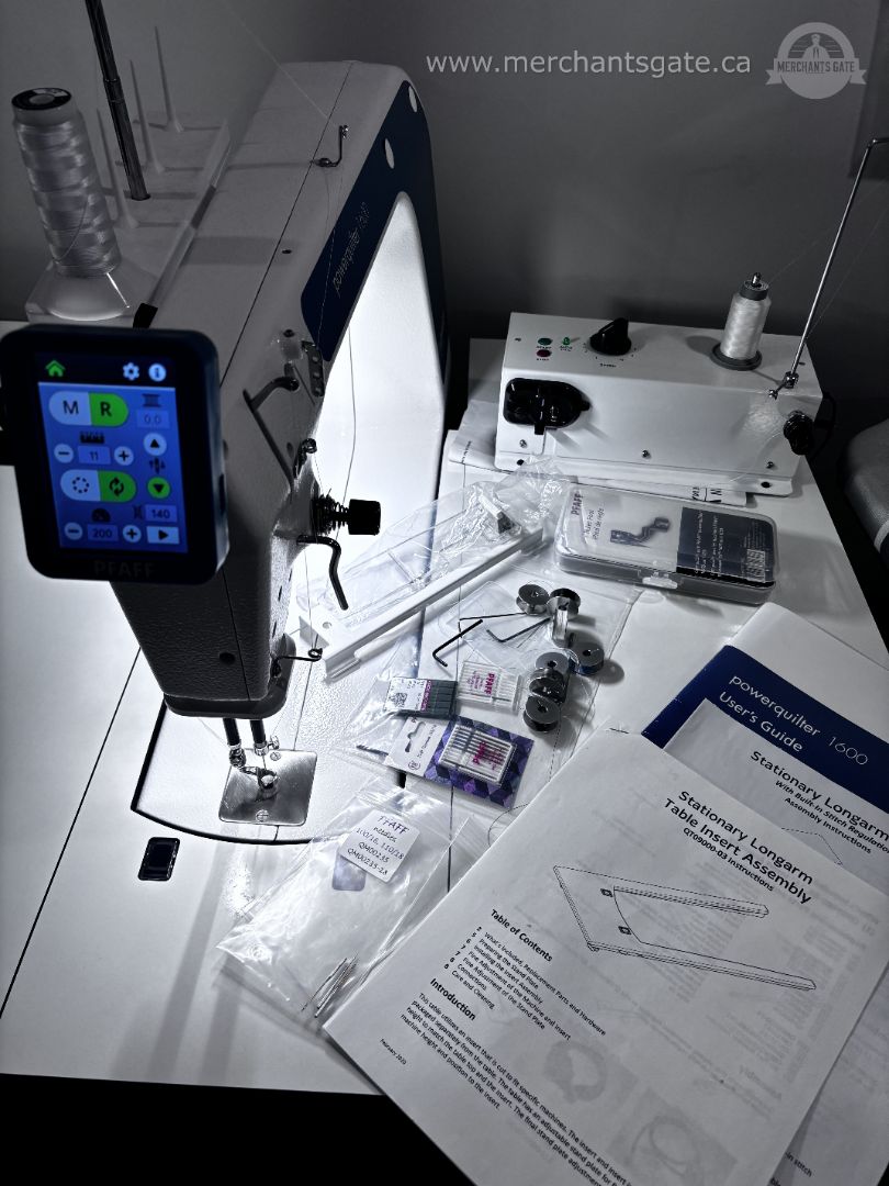 PFAFF PowerQuilter 1600 Longarm Quilting Machine + Table & Accessories