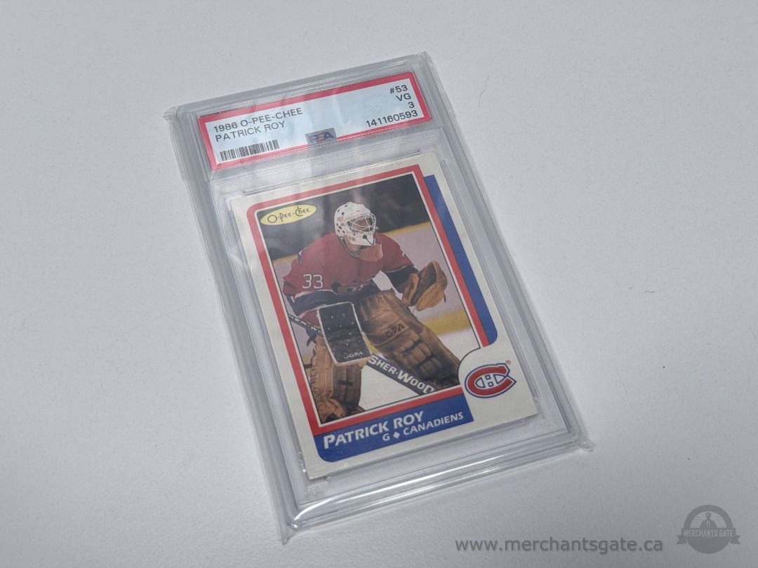 1986 O-Pee-Chee Patrick Roy Rookie #53 PSA 3 VG Montreal Canadiens