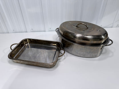 Stainless Steel Cookware Lot DeLonghi Carrera Starfrit Pots Pans Roaster Set