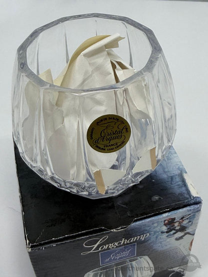 Cristal d Arques Longchamp Lead Crystal Votive Candle Holder Made in France with Box