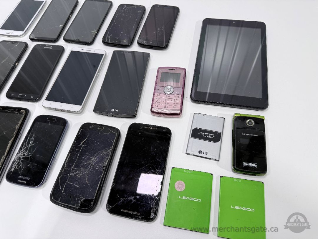 Lot of 20+ Smartphones Tablets Parts Repair Samsung LG Motorola ZTE VisionTab