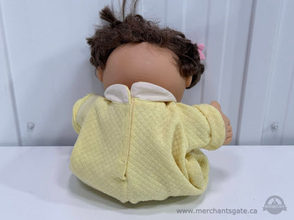 Cabbage Patch Kids Doll 2004 OAA Inc Brown Hair Blue Eyes with Pacifier Outfit