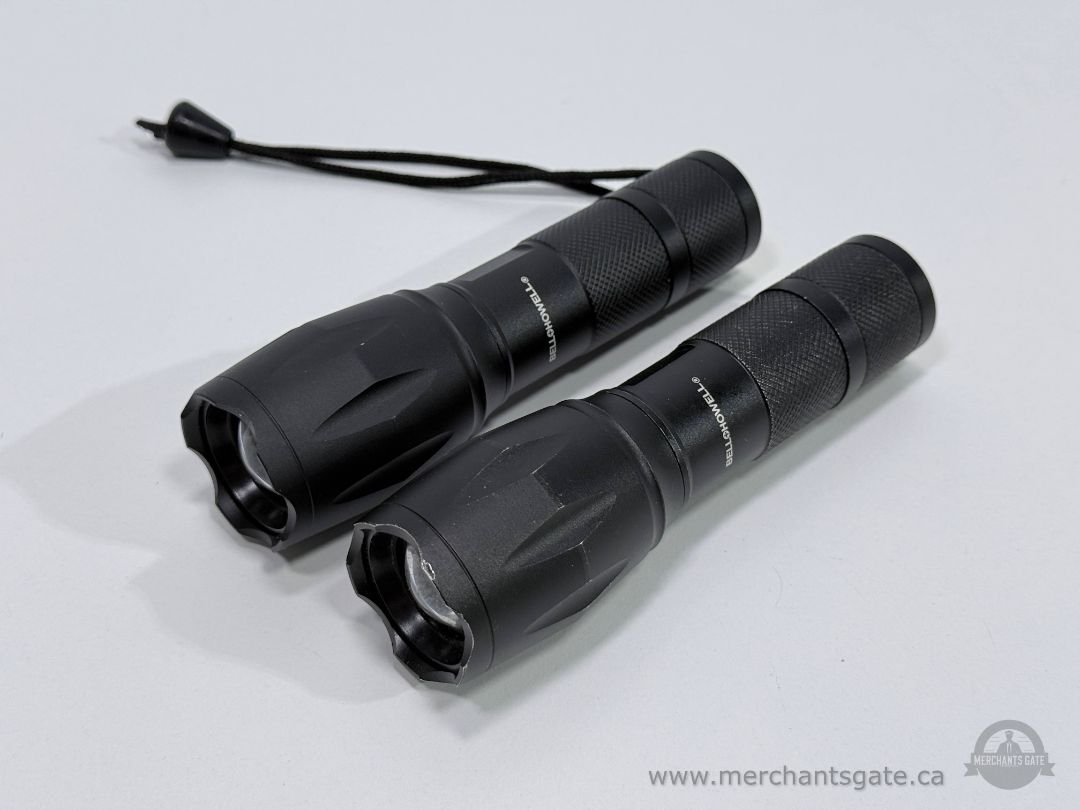 Bell Howell Taclight Flashlight Set 2 Pieces LED Tactical Flashlights Adjustable Focus