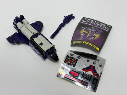 Transformers G1 Commemorative Series – Astrotrain (Metal Body, Triple Changer, Manual & Stickers)