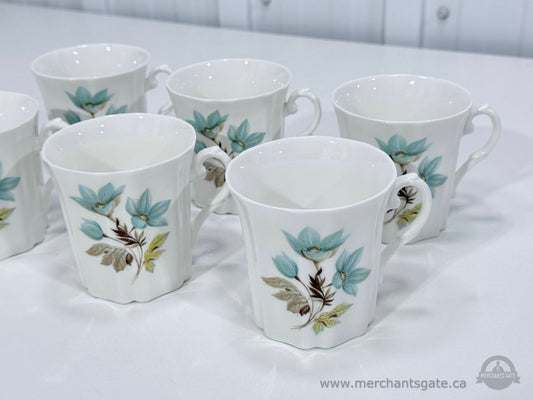 Royal Grafton Bone China Mugs Set – 6 pcs Floral England