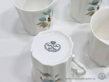 Royal Grafton Bone China Mugs Set – 6 pcs Floral England