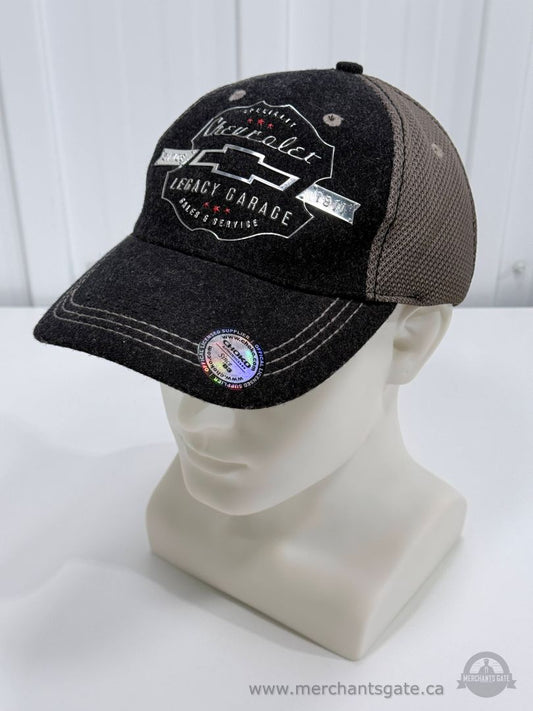 Chevrolet Legacy Garage Trucker Hat Choko Adjustable Mesh Back Baseball Cap