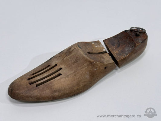 Vintage Wooden Shoe Tree Adjustable Split Toe Shoe Stretcher Form