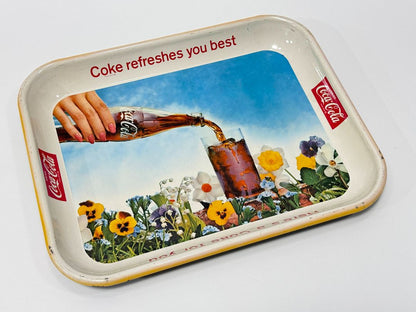 Vintage Coca-Cola Metal Tray – “Coke Refreshes You Best” - 3 Available