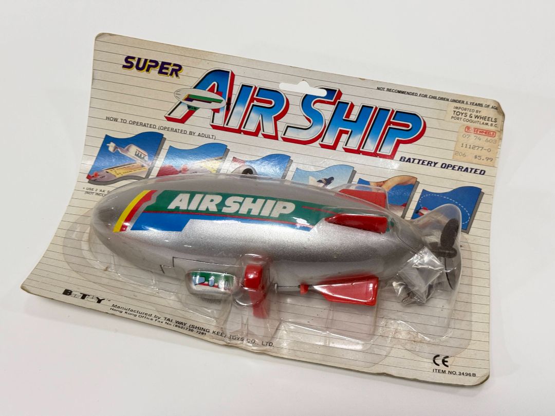 Vintage Super Airship Toy (Battery Operated, Carded)