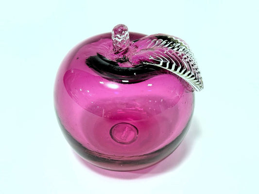Rossi Glass Apple – 3"x3" Purple Art Glass