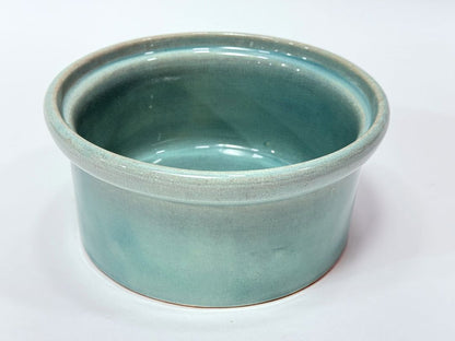 Weller Pottery Bowl – Aqua Crackle Glaze, 7" x 3.25"