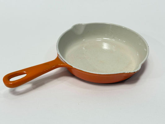 Vintage Cousances Enameled Cast Iron Skillet – Made in France