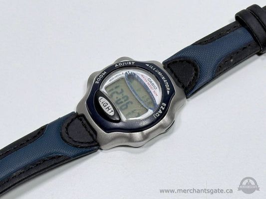 Casio 2182 Illuminator EZADJ Digital Watch 2002 50M WR Alarm Chrono New Battery