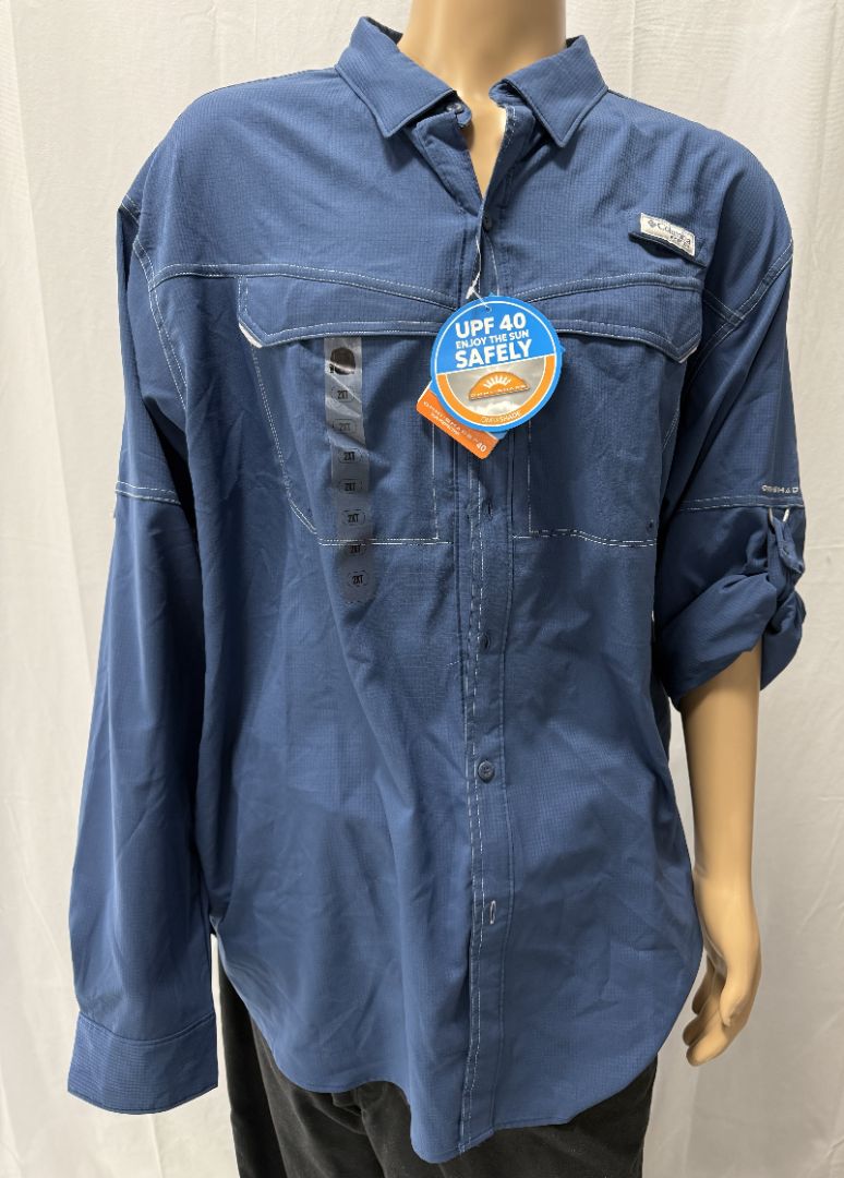 NEW Columbia PFG Low Drag offshore LS Shirt - 2XT