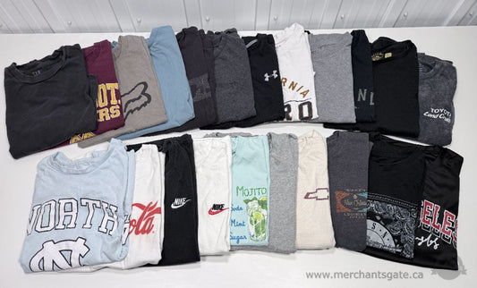 Men’s T-Shirt 22pcs Lot Small Nike Under Armour GAP Fox NCAA Coca-Cola