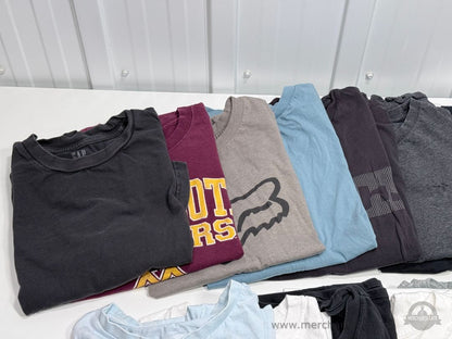 Men’s T-Shirt 22pcs Lot Small Nike Under Armour GAP Fox NCAA Coca-Cola