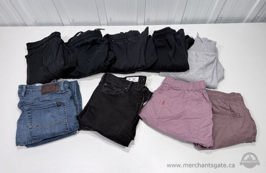 Men’s Clothing Lot of 9 Sweatpants Jeans Shorts Small Medium GAP Buffalo Levi’s