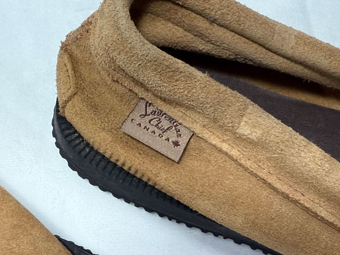 Genuine Leather Beaded Moccasins – Size 7-ish