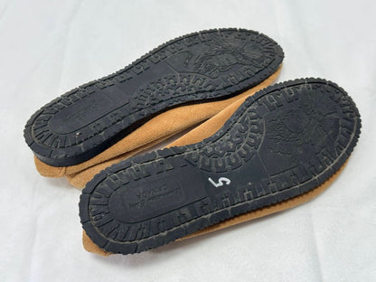 Genuine Leather Beaded Moccasins – Size 7-ish